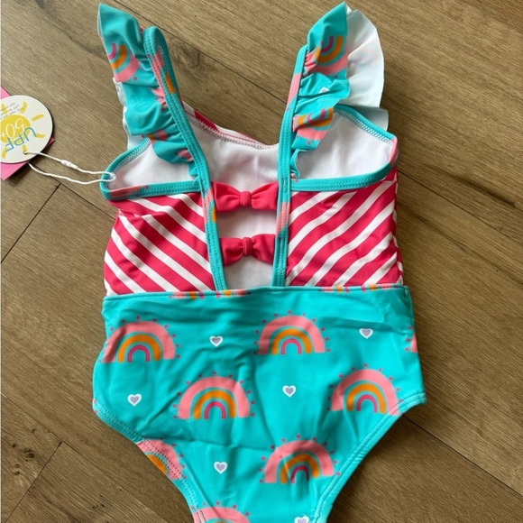 Ruffle Butts Rainbow Swimming Suit.  Girls size 18-24 months. New with tags! - Picture 6 of 8